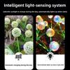 Luz solar de diente de león para jardín, lámpara LED impermeable para patio y decoración exterior