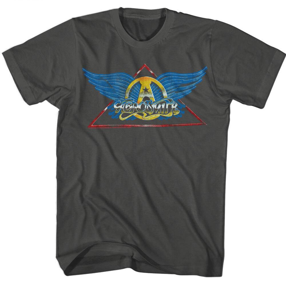 Aerosmith Logo Colorful Freedom Wings Men T Shirt Rock Band Music Merch M