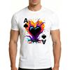 European Sizes Men'S Graphic T-Shirt - Breathable Soft Lightweight - Ace of Spades Heart Flame - Retro Funny Graphic Casual Short Sleeve Summer Top