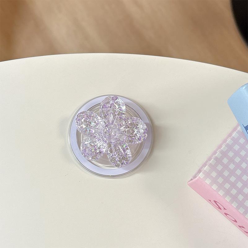 Colorful Sequin Flower Magnetic Phone Grip & Stand