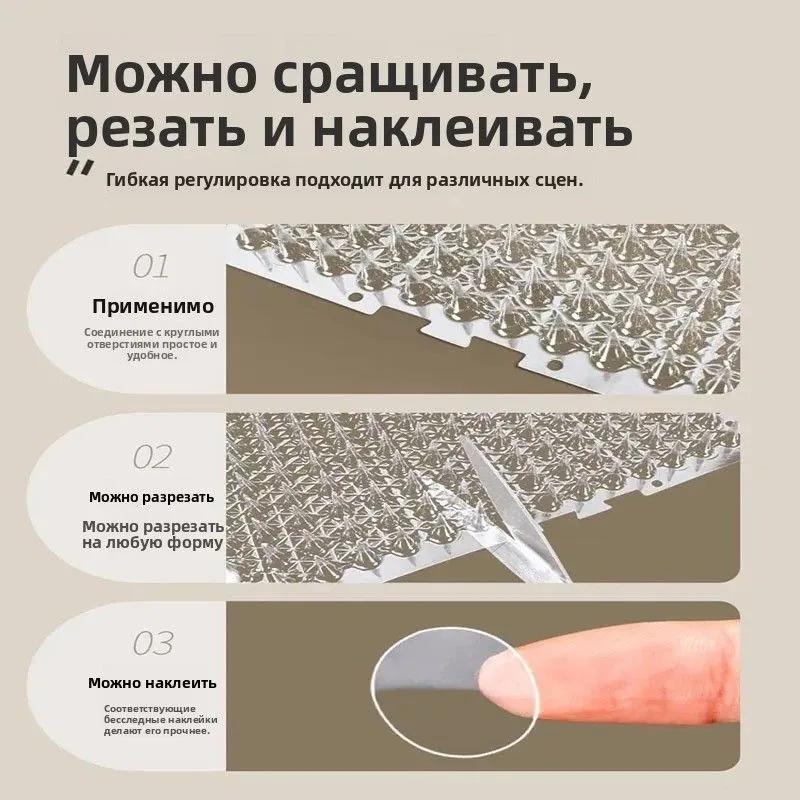 10pz Piccole Punte Dissuasive per Gatti 42x8 2x2cm Strisce di Plastica Anti-Arrampicata per Uso Esterno Interno
