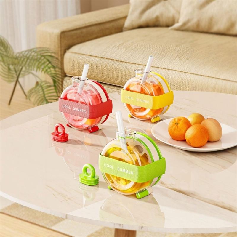 Efficient Portable Ice Cubes Molds Bottle With Built In Molds And Carry Strap Sports Water Bottle with Built in Ice Tray