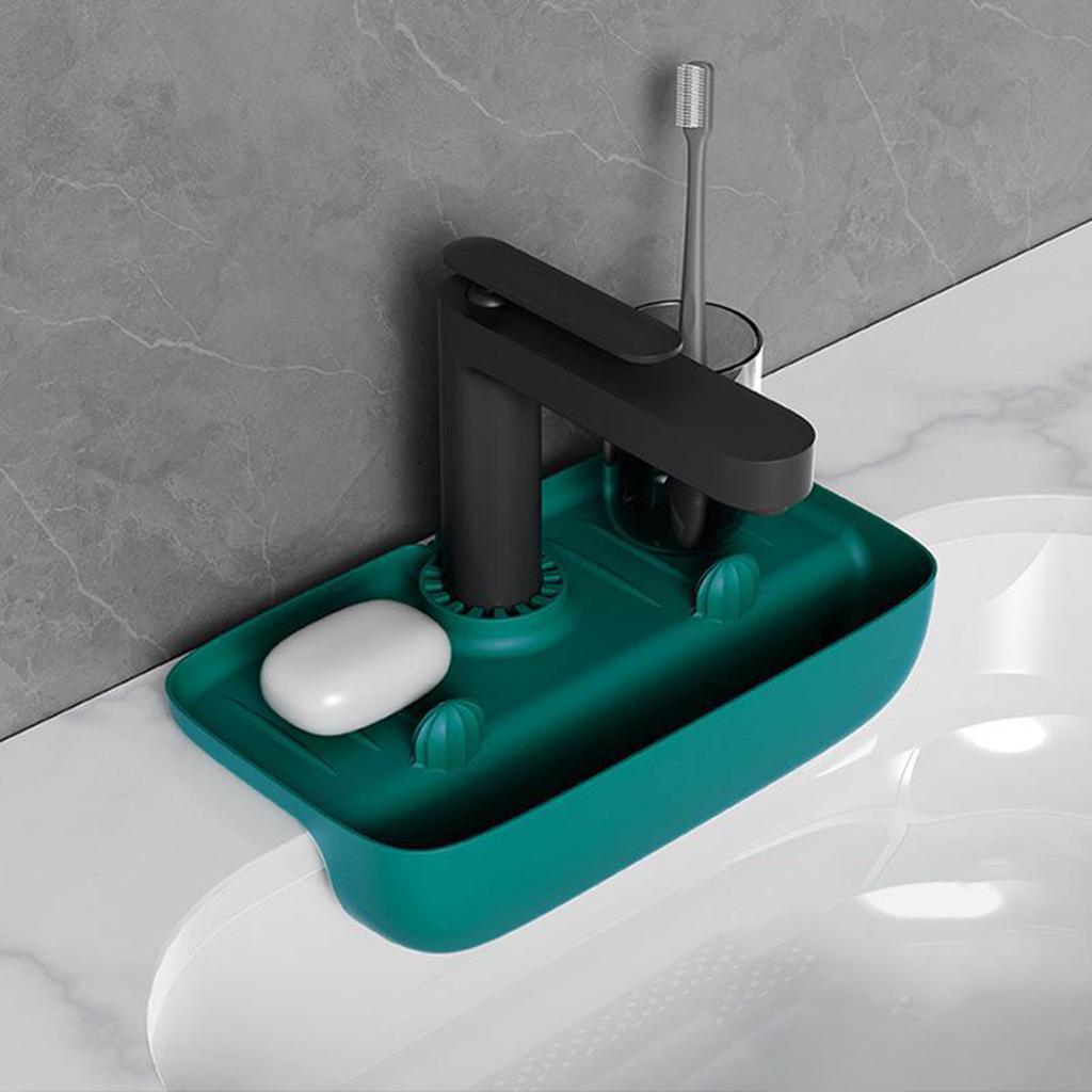 Sink - Pad Faucet -proof - Rack Kitchen Bathroom Wash Basin Household Countertop Pad Soap Pad