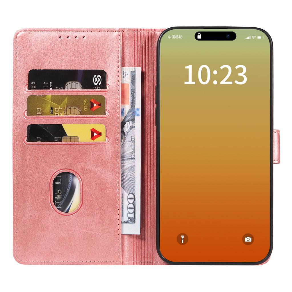 Applicable to Apple 16 calf pattern flip phone leather case iPhone17Promax custom logo
