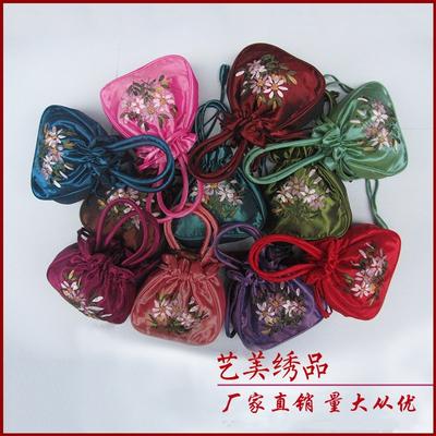 Hand-held Teeth, Handmade Ribbons, Embroidered Bags, Pumping Bags, Ethnic Style, New Chinese Style, Multi-color Optional
