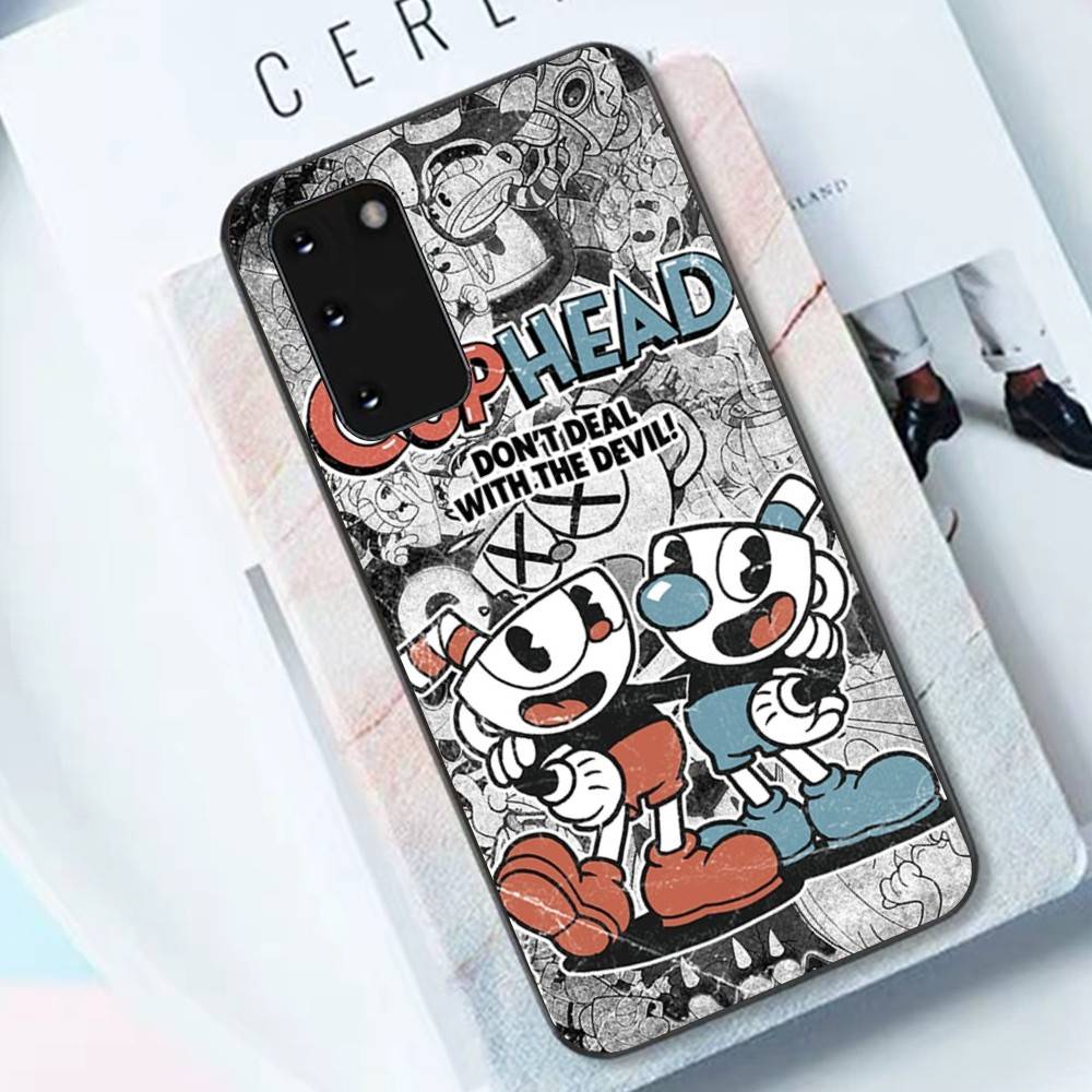 

Popular Animation C-Cuphead S-Show Phone Case For Samsung S 24 Fe 25 Ultra Plus 20 Lite 21 30 22 23 24 22 Ultra 5G Fundas For Samsung S21Ultra