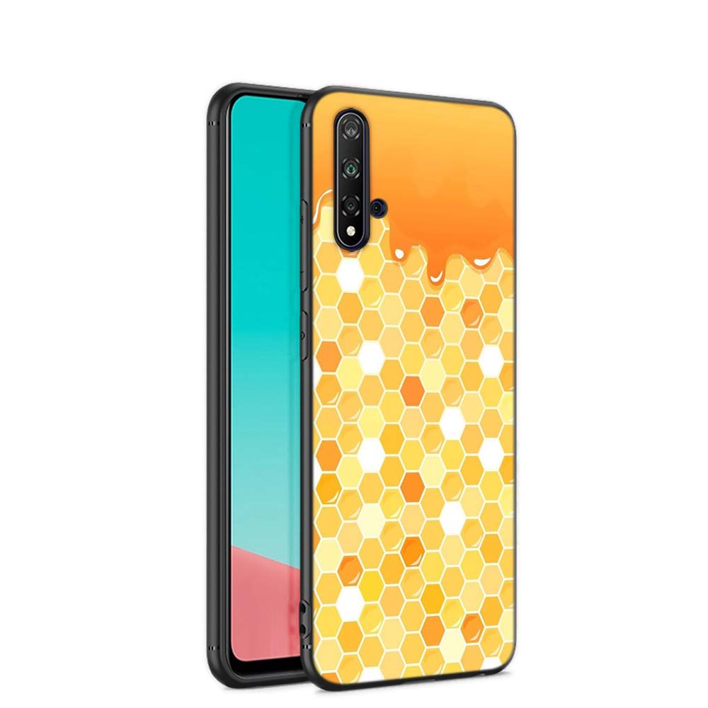 

Силиконовый чехол в виде сот для Huawei Nova 8 7 7i 6 SE 5i 5 5T 4E 4 3E 3i 3 2i Pro, черный чехол для телефона Huawei Nova 2i
