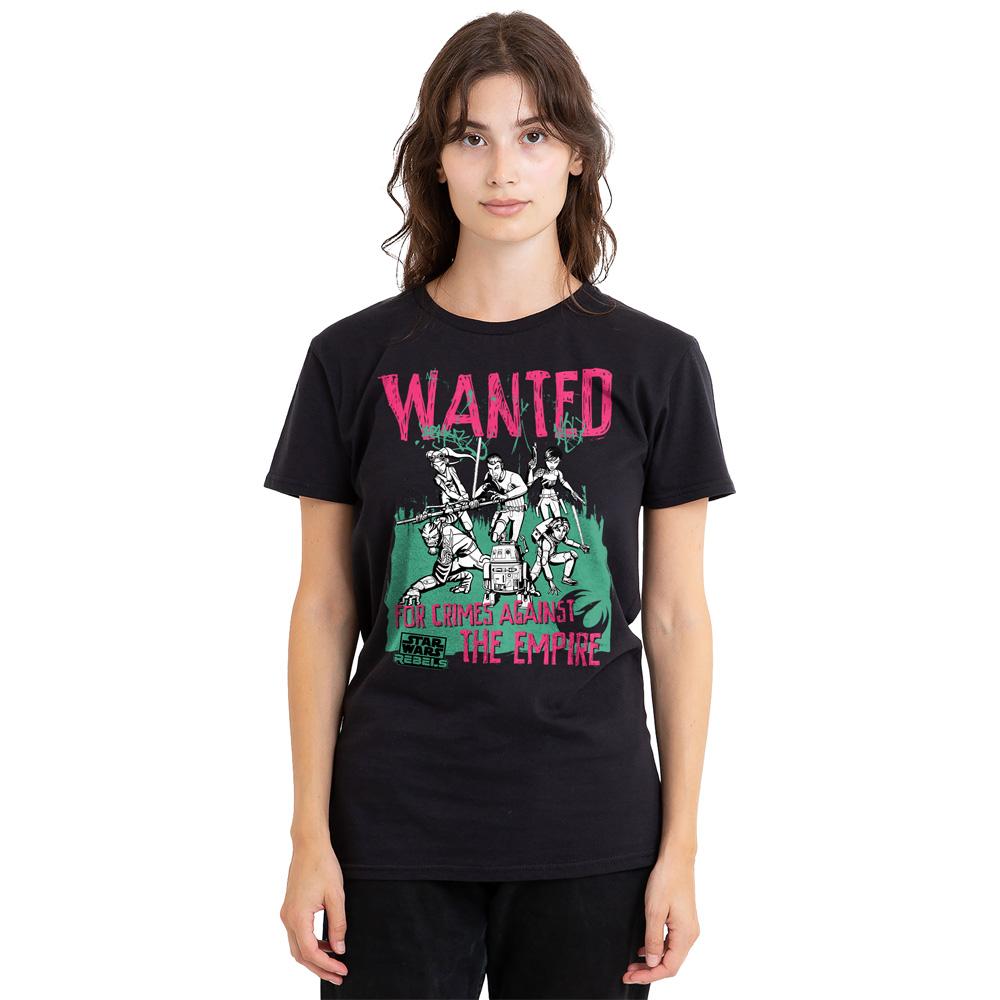 Star Wars Unisex Adult Wanted Rebels T-Shirt
