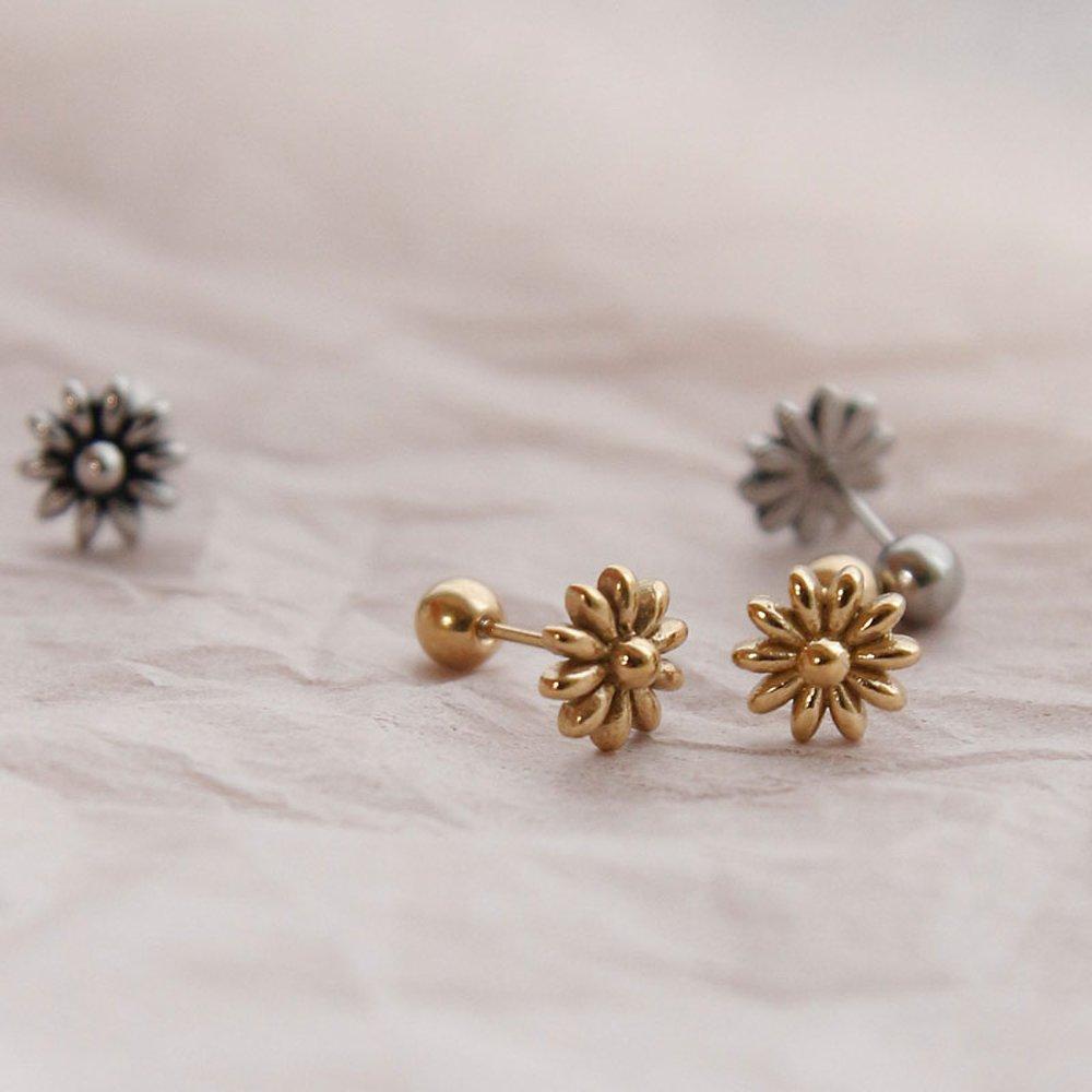 J.Lauren Antique Flower Surgical Steel Piercing P0399