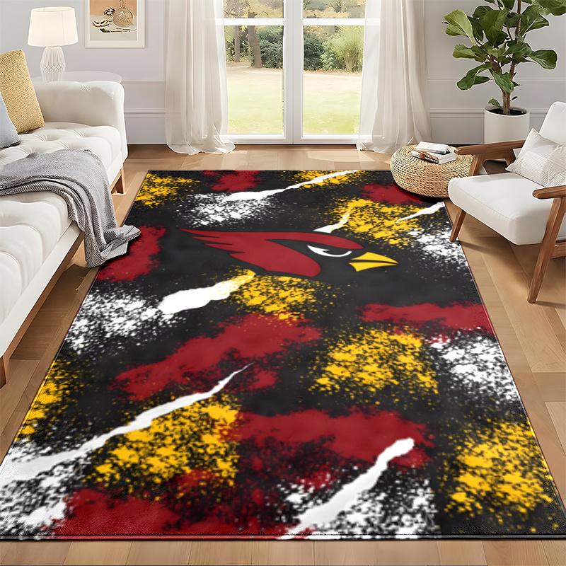 Arizona Cardinals Carpet Door Mat for Living Room or Bedroom Protective Mat Under Chair Office Decoration Christmas Gift Birthday Present