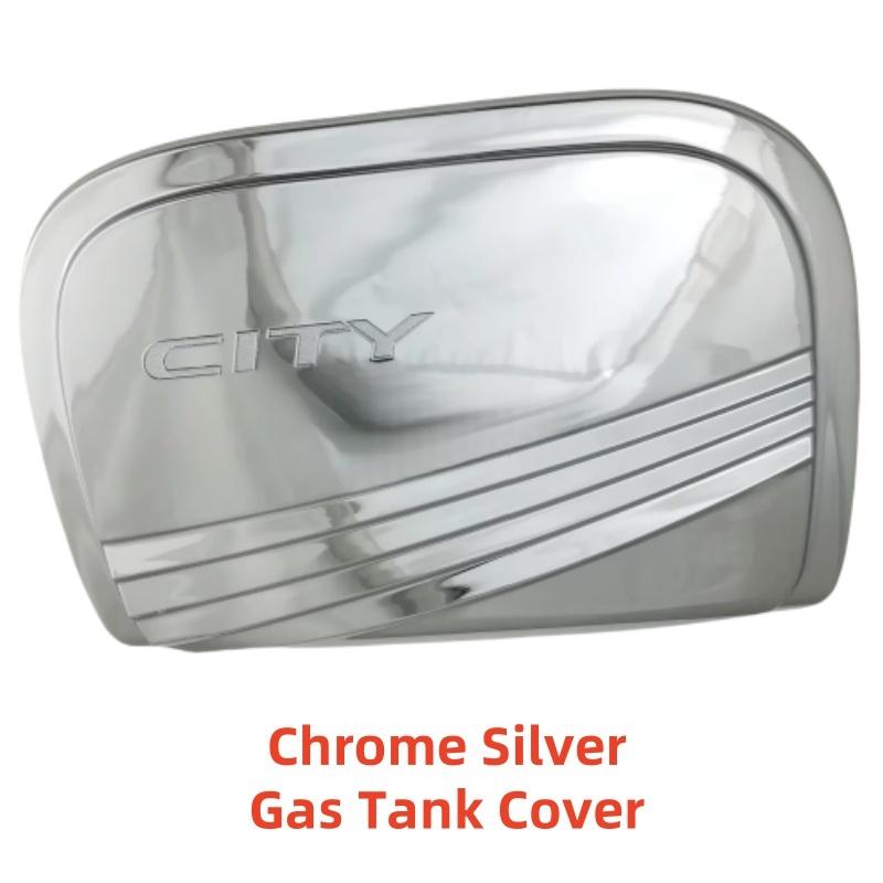 Car Upgrade Chrome Accessories Plated Gas Tank Cover  Trim Paste Style For Honda City 2014 2015 2016 2017 Decoration