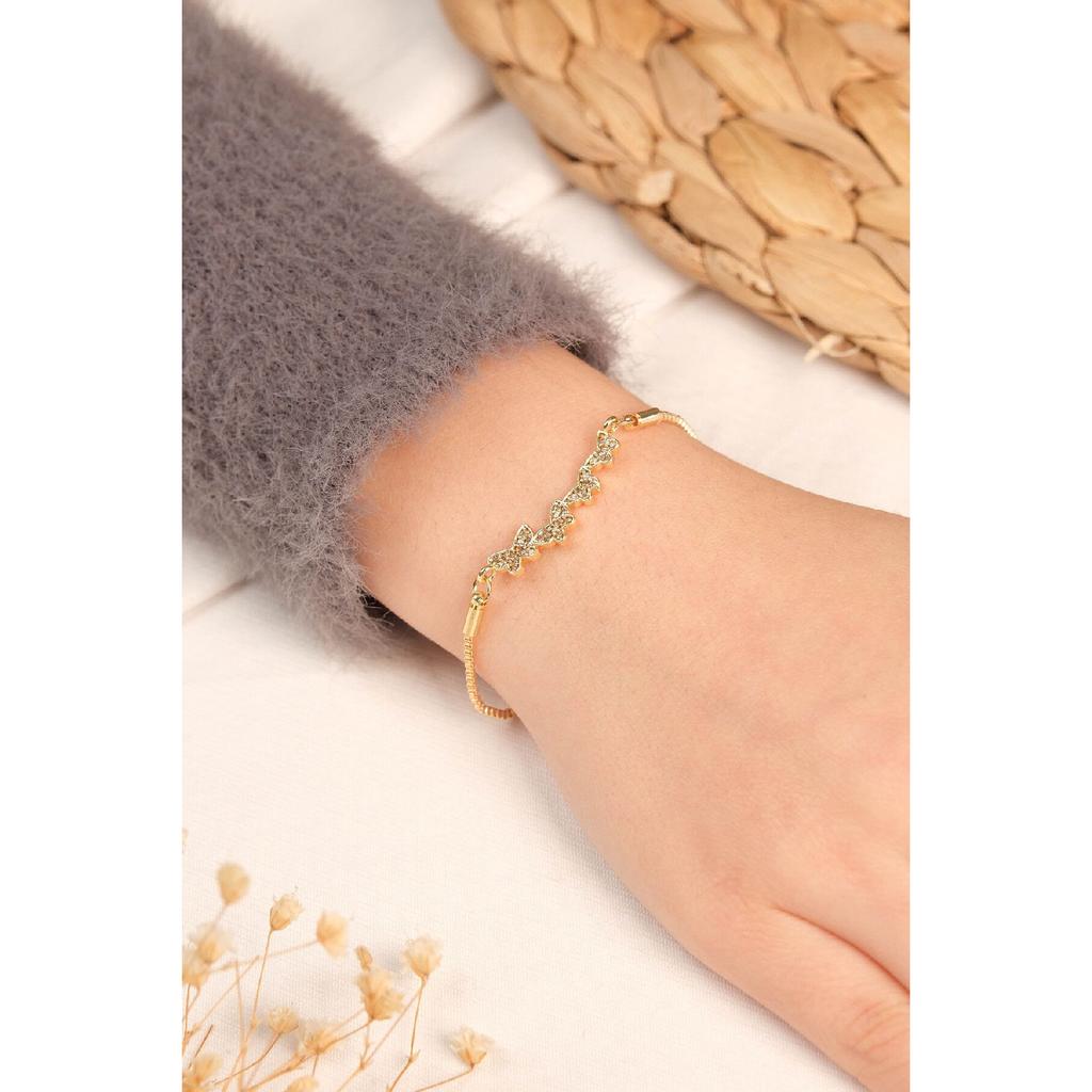 Vergoldetes massives Damenarmband