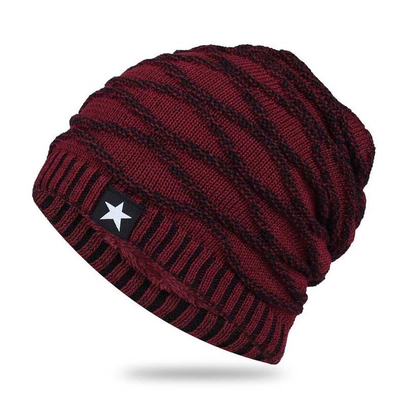 XINMING Soft Thick Acrylic Digital Printing Breathable Waterproof Ski Neck Hats Warm Winter Unisex Beanie Knitted Cap Scarf Set вино красного