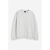 H M Loose Fit sweatsHirt ligHt Grey Melange