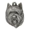 Cairn Terrier II - Silver-plated key ring with a dog in a gift box, handbag decoration, backpack pendant by Art-Dog brand