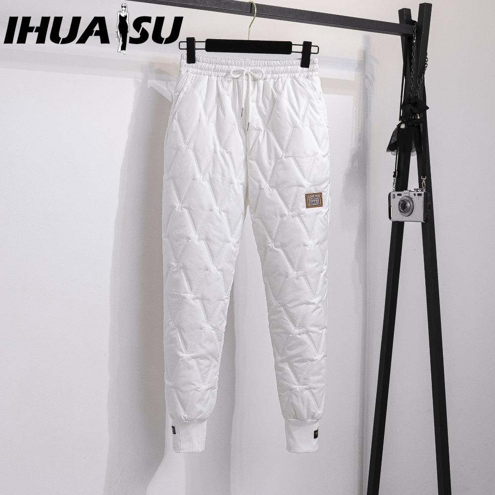 IHUASU Damenmode, lässig, einfarbig, bedruckt, Hosen und Caprihosen