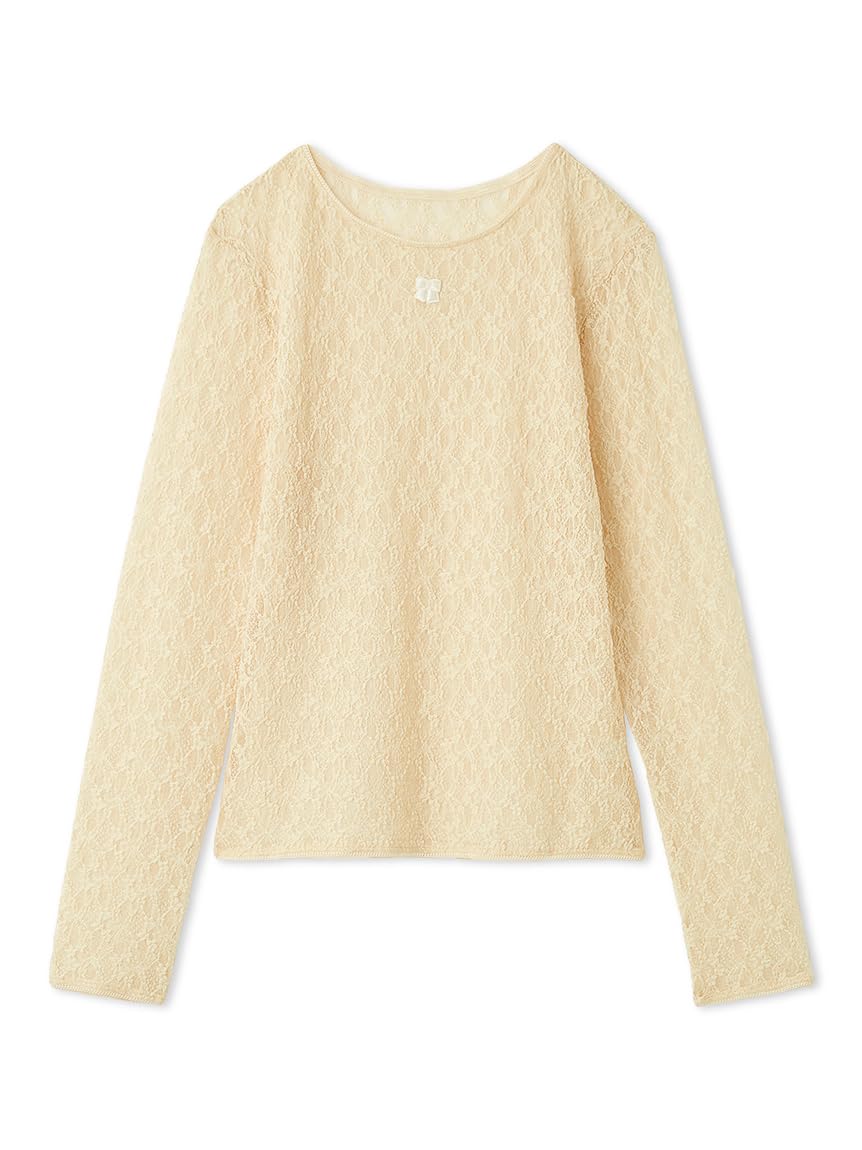 [Furfur] Lace Cut and Sew Pullover RWCT261031 Women s YEL Free Size