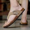 Kork-Hausschuhe Herren Freizeit Komfort Sandalen Sommer Flip-Flops Outdoor Anti-Rutsch StrandSchuhe Mode Jugend Atmungsaktiv Trend Hausschuhe