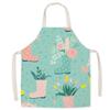 Cartoon Print Oil-Proof Parent-Child Kitchen Apron, Sleeveless Neck-Hanging Style