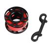 KEEP DIVING Aviation Aluminum Finger Reel Clip Scuba Diving Tech Spool 15m Line(Black)