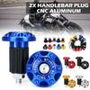 Motorcycle Handle Bar Ends Grips Moto CNC Metal Handlebar Counterweight Plug Slider Motor Bike Grips Dirt Bike Accessories