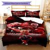 FCB  Pattern Bedding Quilt Set Quilt Cover Pillowcase Home Decoration Birthday Gift (1 * duvet cover + 2 * pillowcase, without core)
