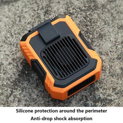 4000mAh Portable Waist Fan 3 Speed USB Rechargeable Wearable Personal Fan Outdoor Camping Waist Clip Fan with Torch Power Bank