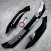For VW Tiguan MK2 R Line Facelift 2020 2021 2022 2023 Car Front Bumper Splitter Lip Spoiler Gloss Black Diffuser Canard Body Kit