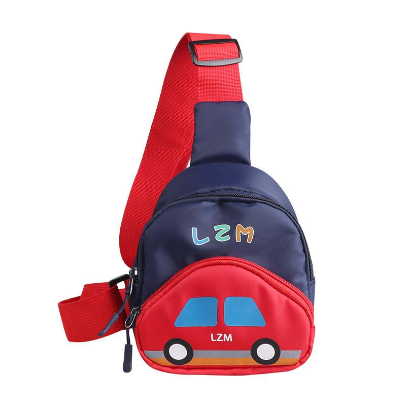 Car Pattern Childrens Canvas Backpack Fun Style School Weekend Bags Outings