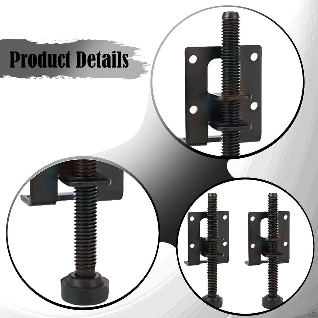 4 Furniture Leveling Feet with Screw, Heavy Duty, Multi-Purpose, Adjustable, for Sofa, Bed, Bench,