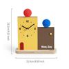 Creative Building Block Style Clock,Silent, Battery Powered,Unique Square Design,Perfect for Bedroom or Study Decor, Bedroom Accessory