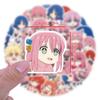 55 Sheets Anime Rock Theme DIY Journal Stickers for Notebooks