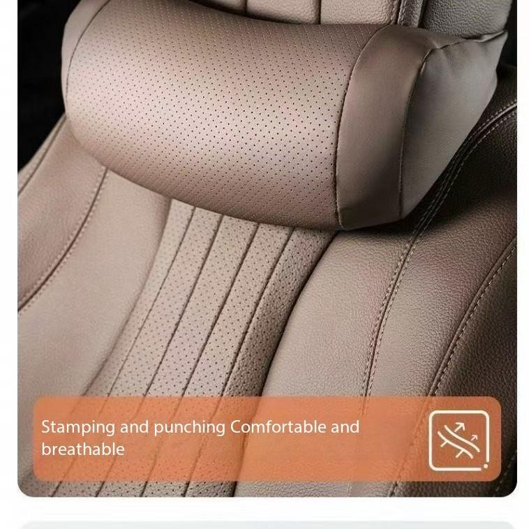BYD Song Plus/Pro DMI Headrest & Lumbar Support Pillow Set Chestnut Brown