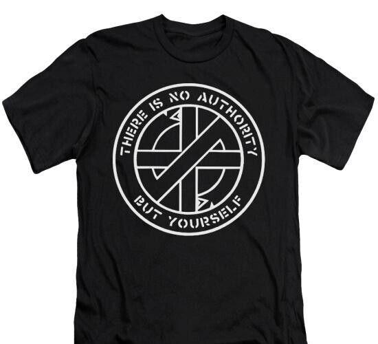 Crass There Is No Authority T-Shirt , Indie Rock Punk Gothic Unisex Tee