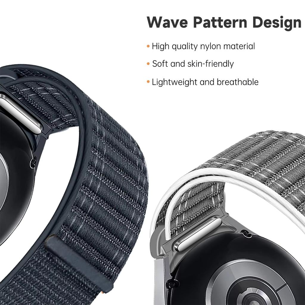 No Gaps Strap For Samsung Galaxy Watch 7 6 5 4 44mm 40mm/5 Pro Bracelet Correa Galaxy Watch6 Watch4 Classic 47 Nylon Loop Band