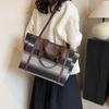 Luxury Design Shoulder Bag Large Capacity Office Lady Handbag Stripe Purse Laptop Satchels Bag Fashion Tote Bags for Women Trend