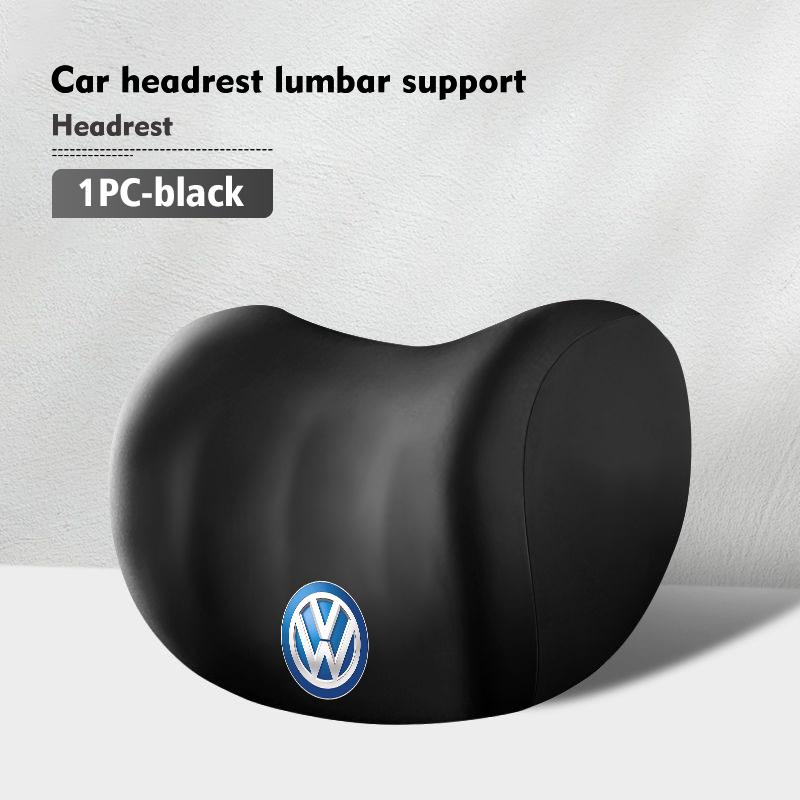LEG1 Car Seat Headrest Lumbar Cushion Waist Protector Neck Pillow For Volkswagen VW Scirocco Jetta Beetle Golf 4 5 6 Passat Polo B5