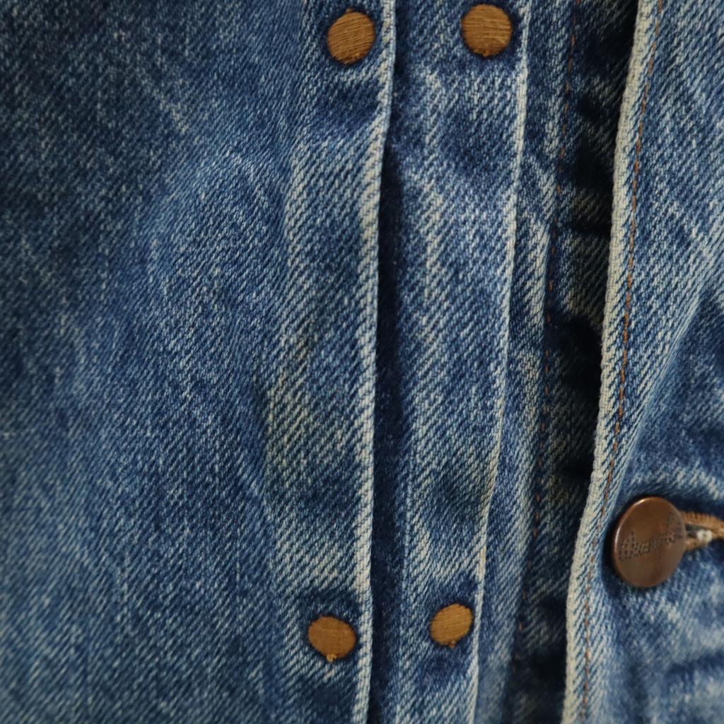 Wrangler Denim Jacket M Wash blue Denim jacket trucker Men's Used