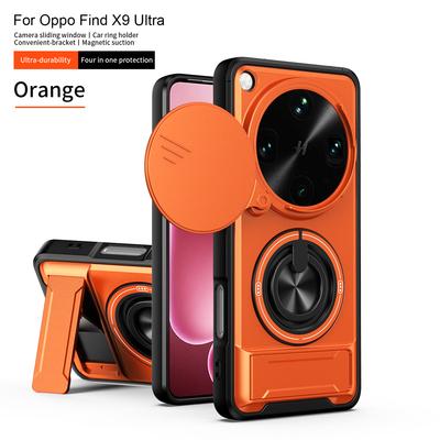 Für Oppo Find X9 Ultra Hülle Oppo Find X9 Ultra Cover Handyhülle Magnetischer Halter Militär-Panzer Kamera-Schutzabdeckung