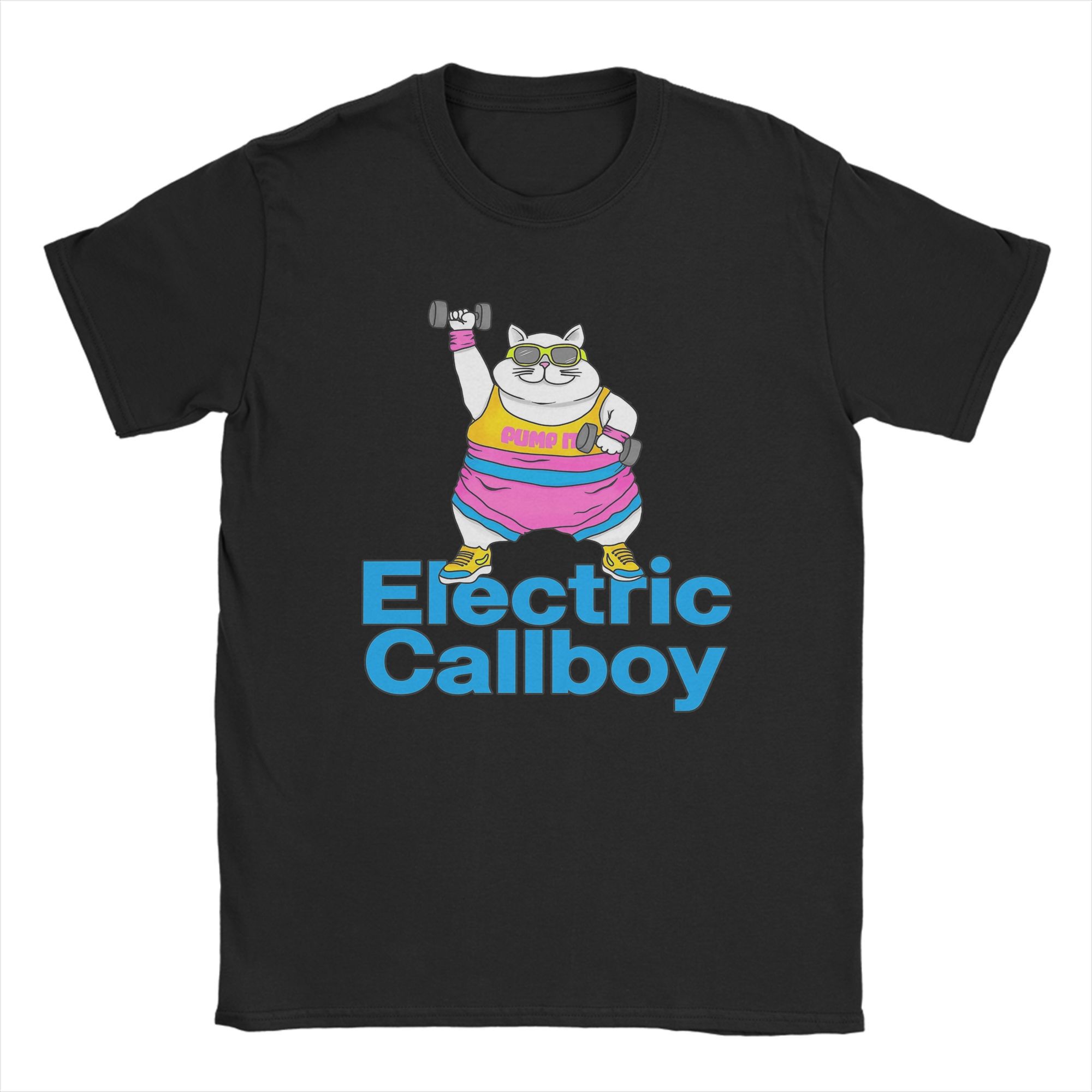 

Чоловічі футболки гурту Electric Callboy, футболка з написом Pump It, смішна футболка з коротким рукавом та круглим вирізом, бавовна, ідея для подарунка, топи M