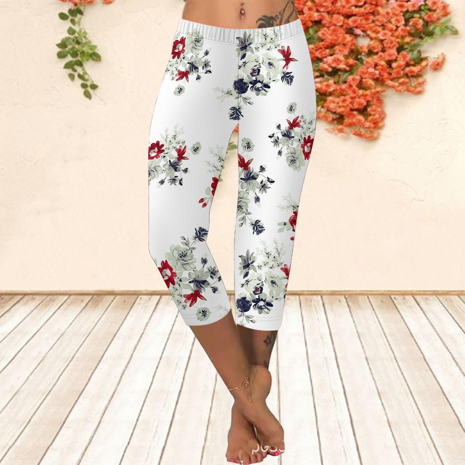 

Длинные брюки, летние короткие леггинсы, короткие узкие брюки, леггинсы больших размеров. Женские облегающие длинные брюки с 3D-принтом розовых роз. 8XL красный