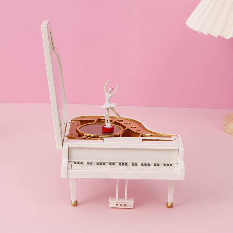 Dancing Ballerina Elegant Music Box Romantic Classic Piano Musical Box Exquisite Creative Eco-Friendly For Birthday Wedding Gift