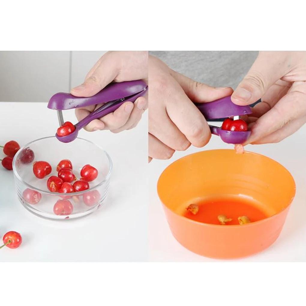 Easy Cherry Corer Fruit Core Seed Remover Cherry Pitter Olive Core Remover Kitchen Tools Fruit  Corer Kitchen Accessories