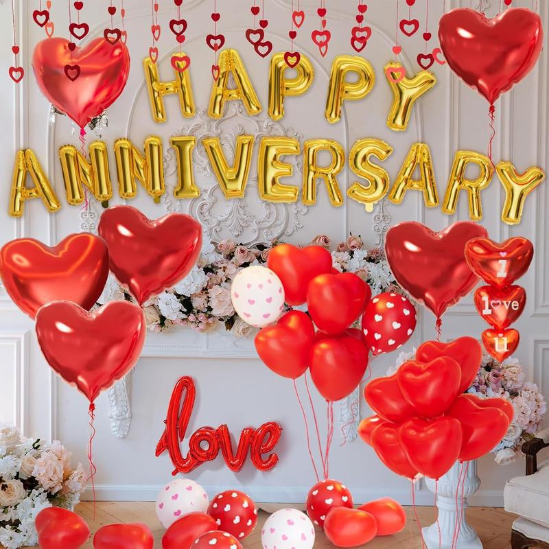 A4413 Red Heart Balloon for Christmas, Halloween, and Anniversary Celebrations.