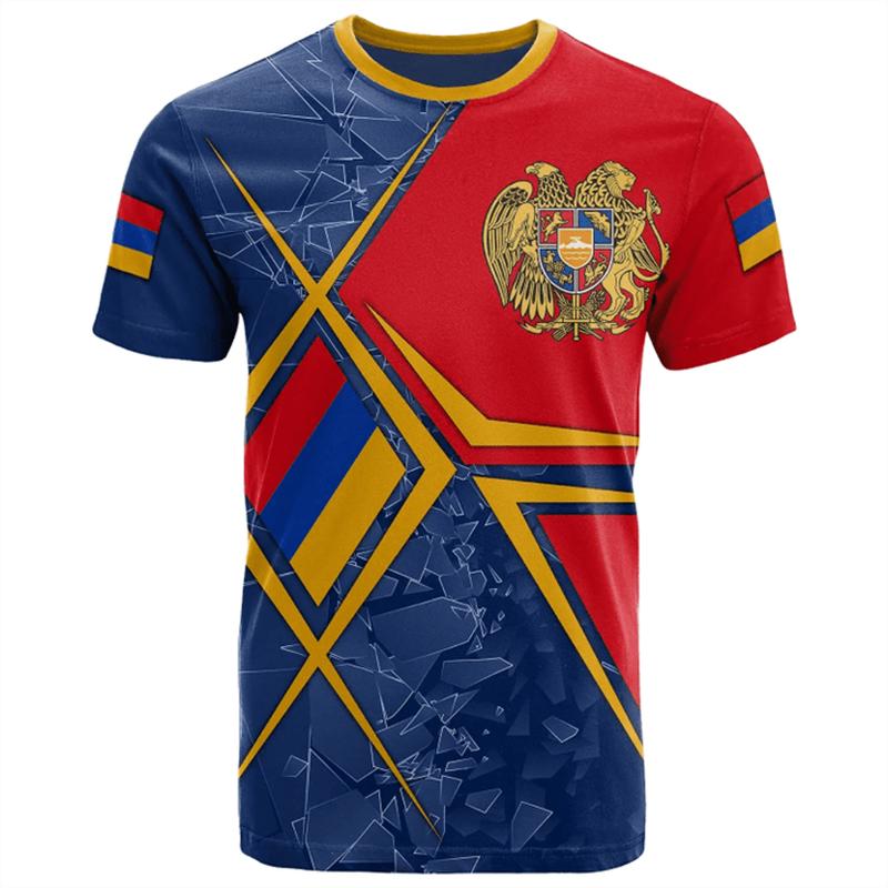 Armenia Flag T-Shirts 3D Print Streetwear Men Women T Shirt Casual Fashion Novelty Short Sleeve T Shirt Kids Tees Tops Clothing