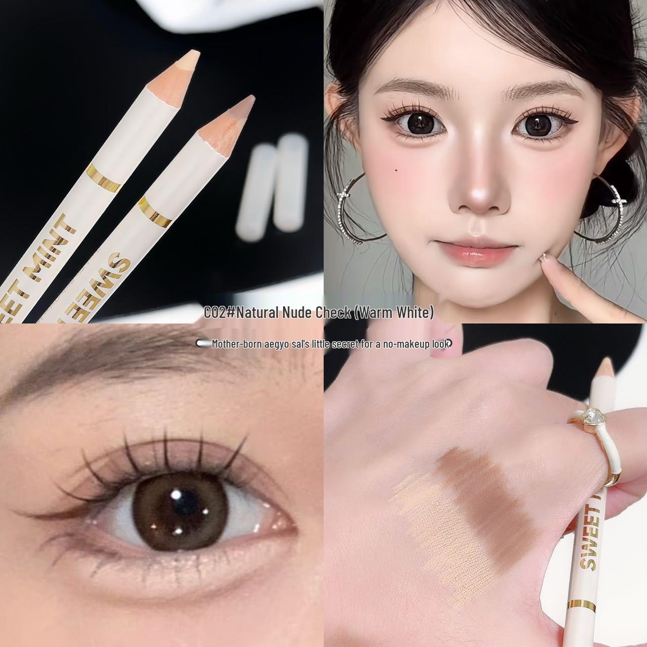 

Sweet Mint Double-Ended Lip & Highlighter Pen - Silky, Vibrant Colors, Easy to Use, Perfect for All Uses. 1.2g