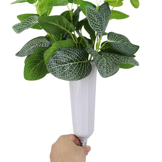 Cemetery Vase Graveyard Decoration Flowers Holder with 7-Hole Cylindrical Insert Reusable Cemetery Flower Holder with Spike
