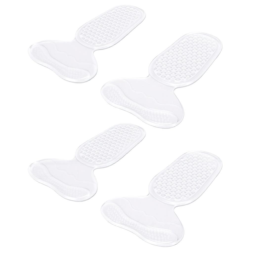 4 Pcs Heel Pads for for Too Big Shoes Anti Slip Heel Grips Liners Soft Cushion Heel Protector Pads Transparent