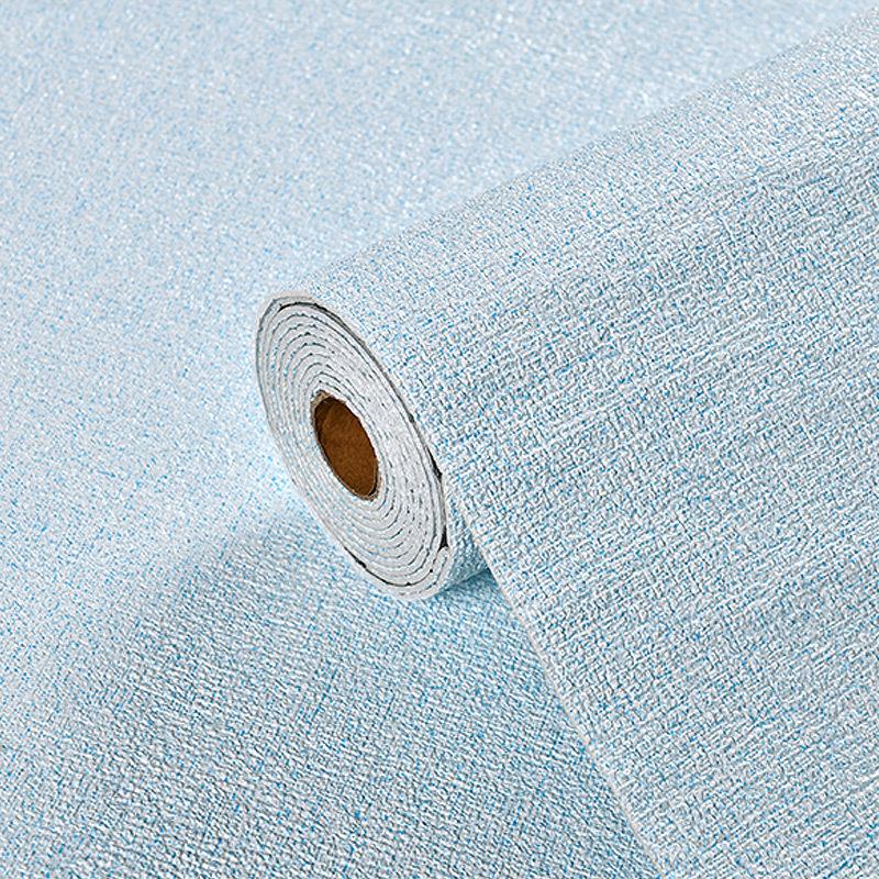 3D Linen WallPaper Self-Adhesive Bedroom Warm Background Wallpaper Household Decor Waterproof Moisture-Proof Foam wall Sticker