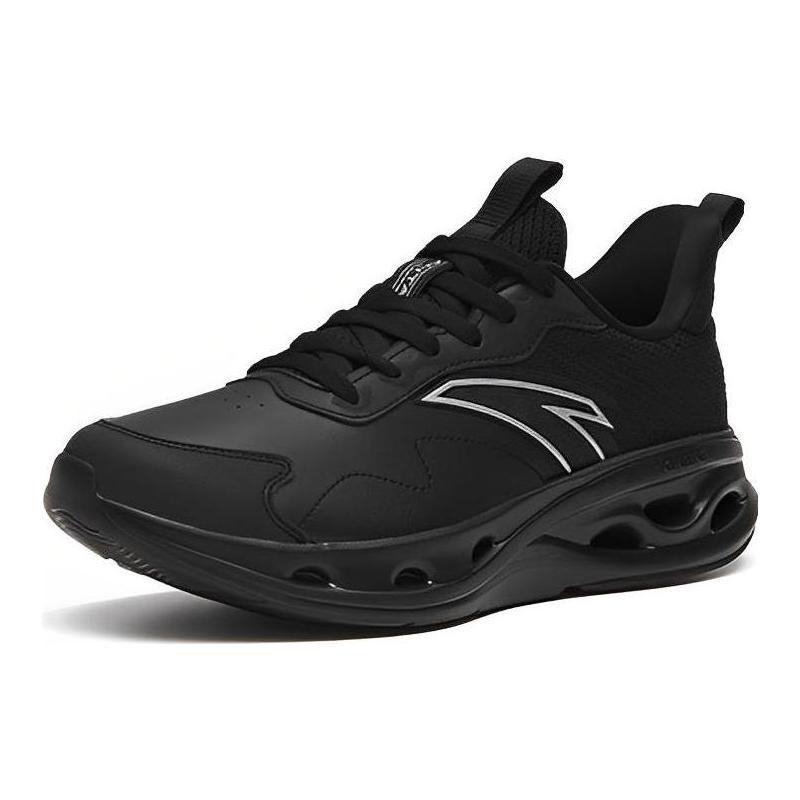 Anta Breathable Lightweight Rebound Low Top Running Shoes Men's Bright Black 112315575-7